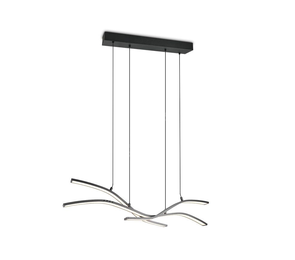 Lustra LED Suspendata Premium Spider Black - Inaltime Reglabila prin Telecomanda