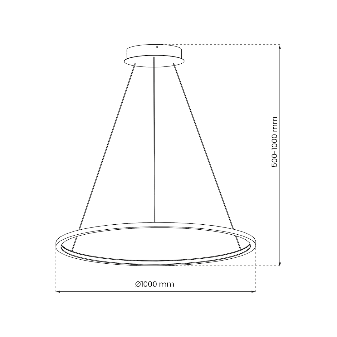 Lustra LED Suspendata Saturno Black Premium Echivalent 300W IP44