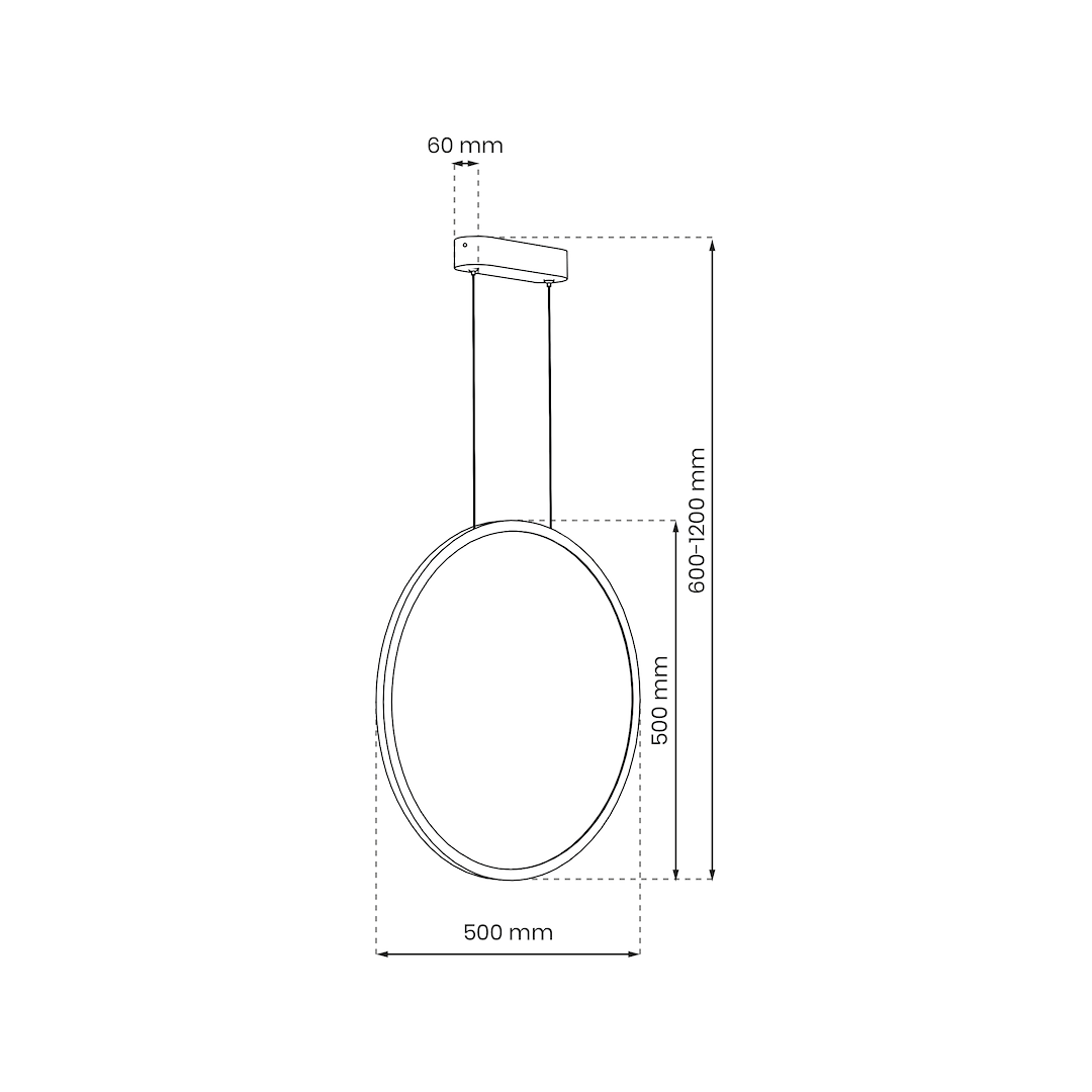 Lustra LED Suspendata Saturno Gold Premium IP44 | 50CM/80CM