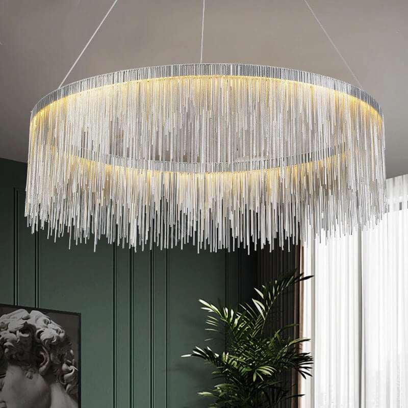 Lustra LED 60W KING Chrome 1 Segment CHROME / 60CM / SUSPENDATE Lighting Fixtures