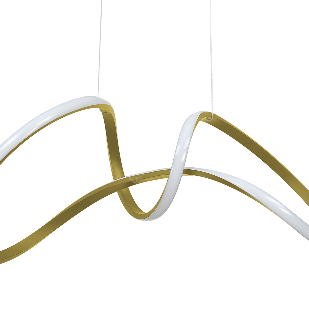 Lustra LED Suspendata Tesoro Gold Premium Echivalent 250W