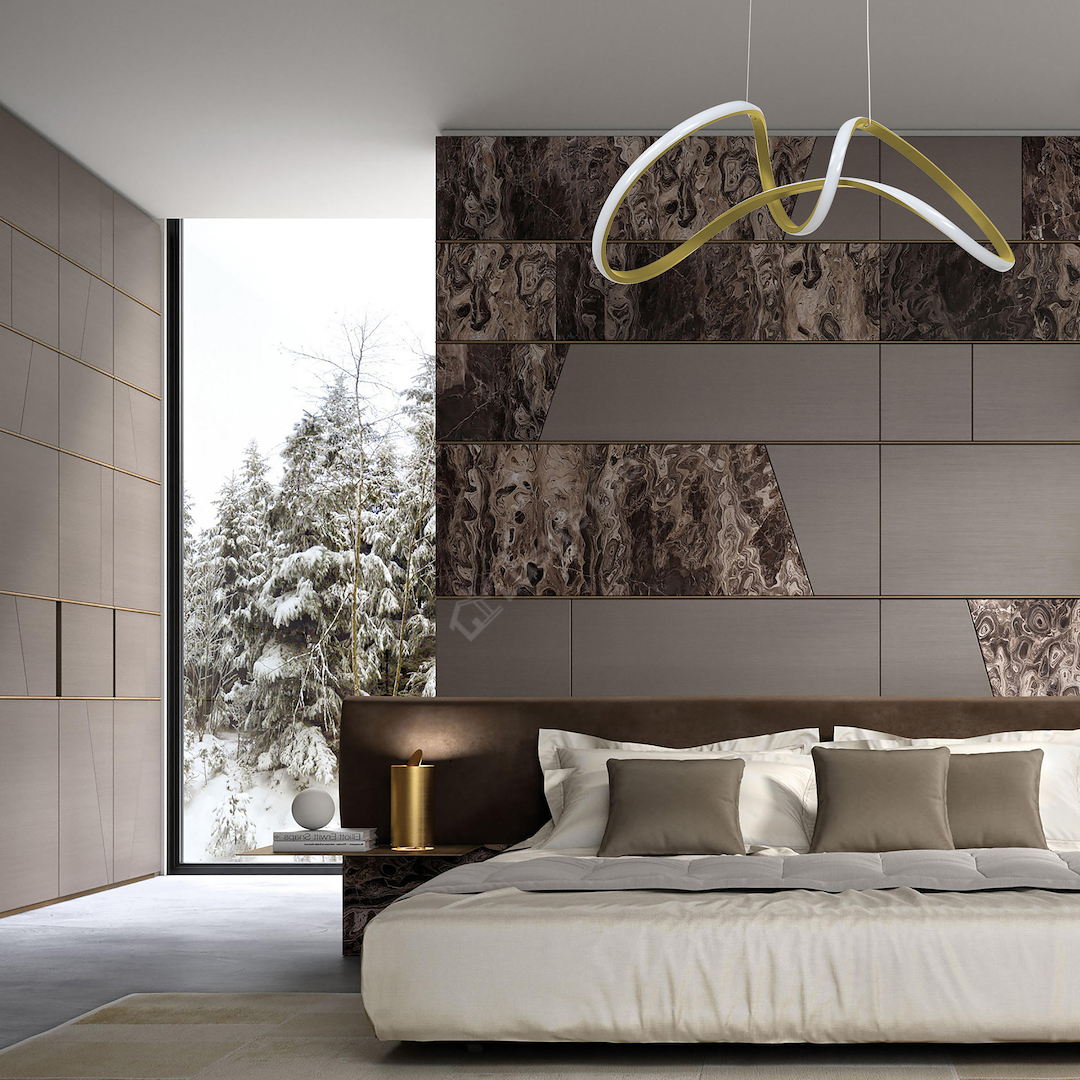 Lustra LED Suspendata Tesoro Gold Premium Echivalent 250W