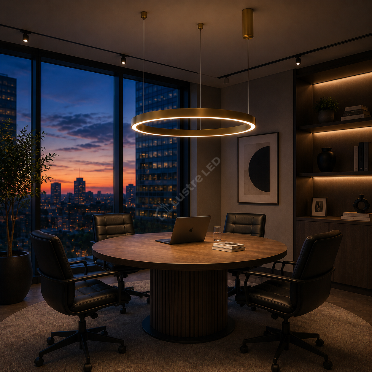 Lustra LED TULLIO Gold, 4520lm, CCT, 1 Segment 80cm