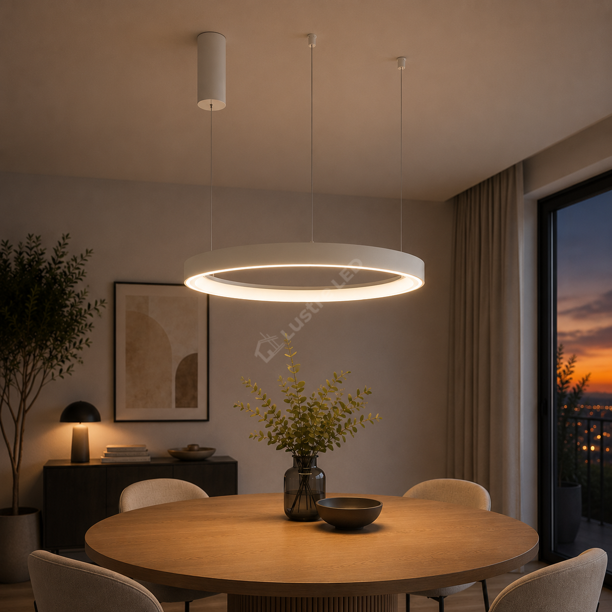 Lustra LED TULLIO INSIDE White, 4260lm, CCT, 1 Segment 48cm