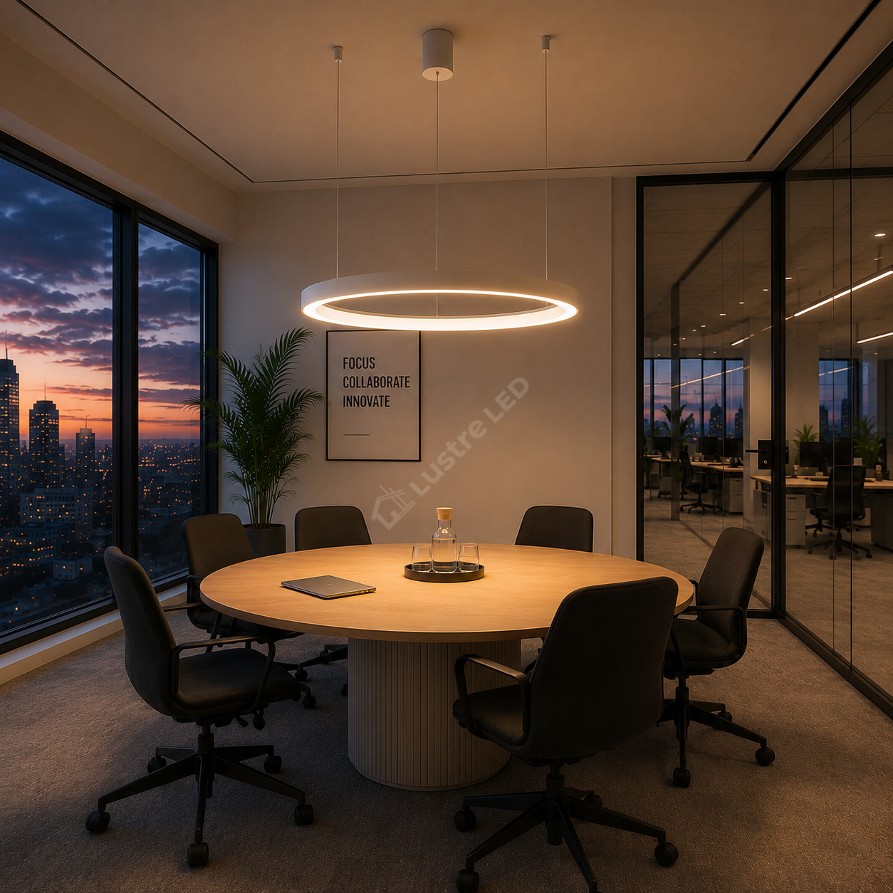 Lustra LED TULLIO INSIDE White, 5200lm, CCT, 1 Segment 58cm