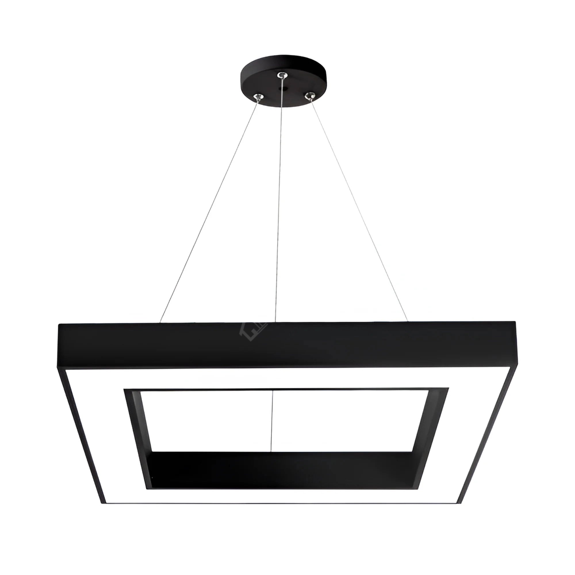 Lustra LED TULLIO SQUARE Black, 3680lm, CCT, 45cm