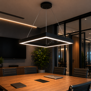 Lustra LED TULLIO SQUARE Black, 4650lm, CCT, 60cm