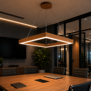 Lustra LED TULLIO SQUARE Brown, 4650lm, CCT, 60cm