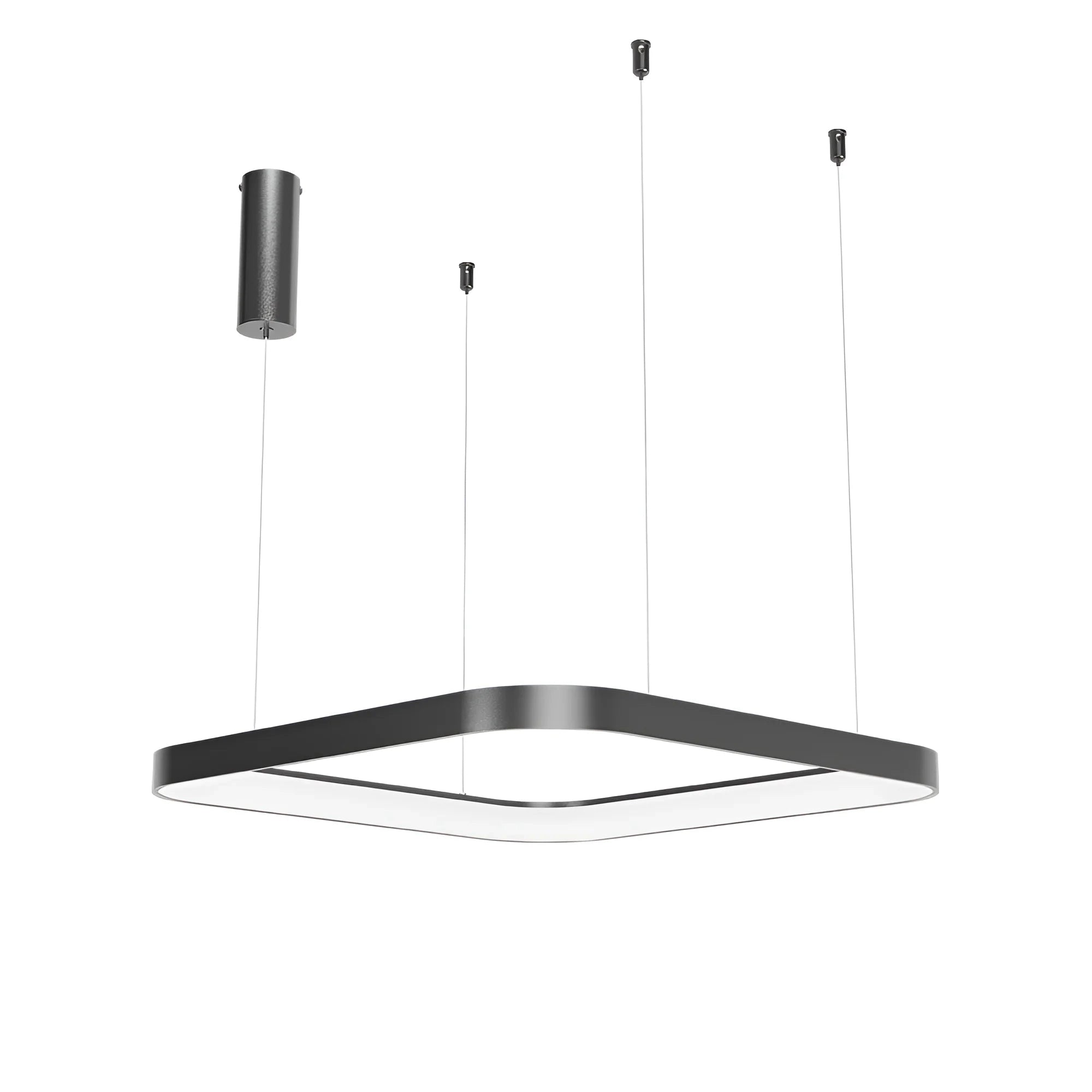 Lustra LED TULLIO SQUARE INSIDE Black, 4260lm, CCT, 48cm