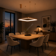 Lustra LED TULLIO SQUARE INSIDE Gold, 4260lm, CCT, 48cm