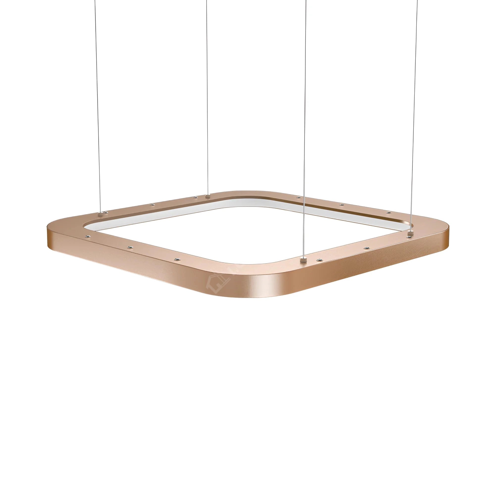 Lustra LED TULLIO SQUARE INSIDE Gold, 4260lm, CCT, 48cm