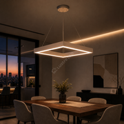 Lustra LED TULLIO SQUARE White, 3680lm, CCT, 45cm