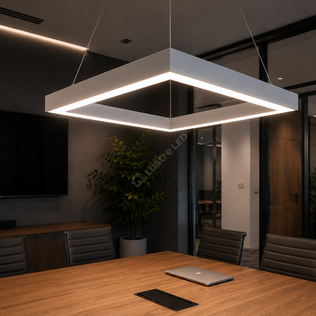 Lustra LED TULLIO SQUARE White, 4650lm, CCT, 60cm