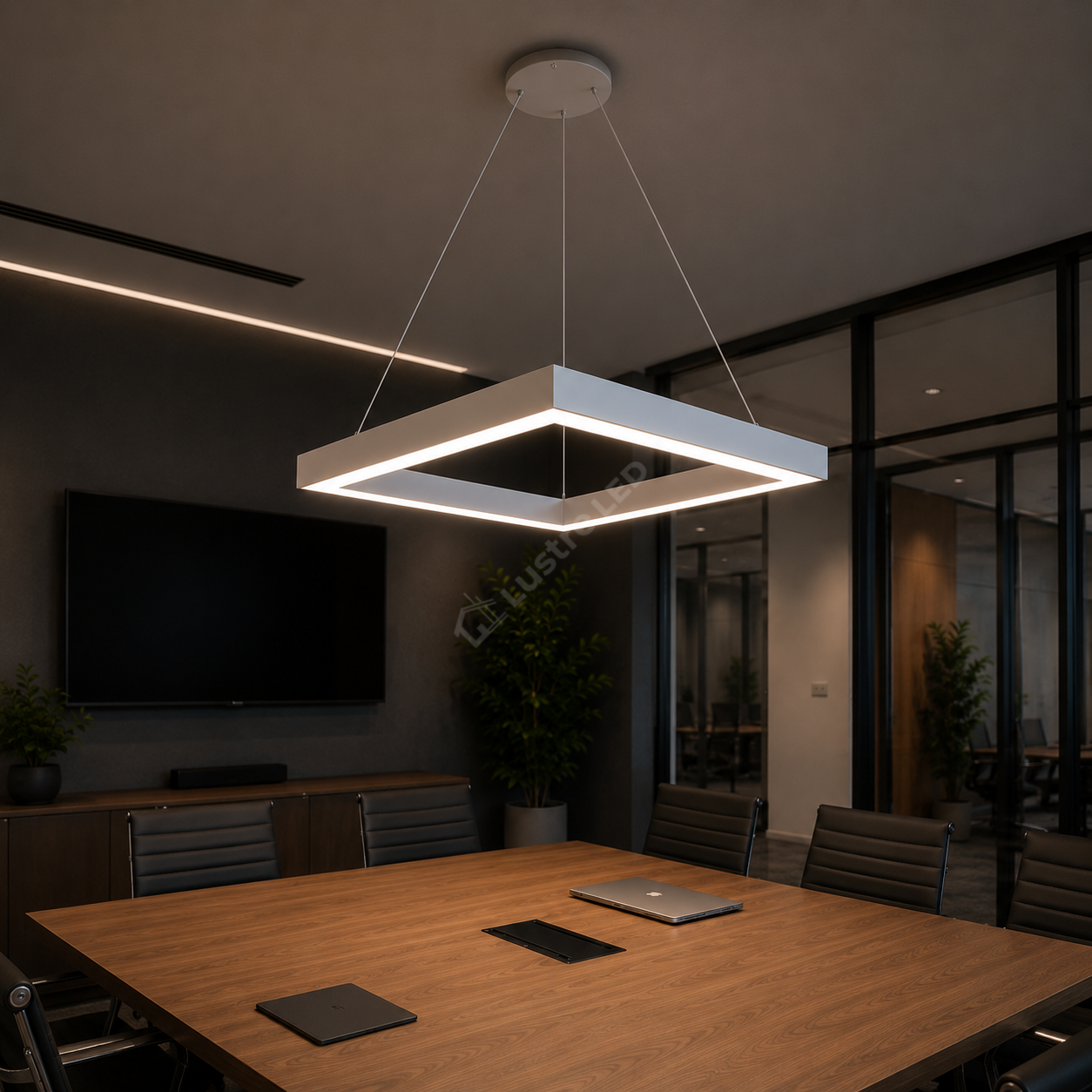 Lustra LED TULLIO SQUARE White, 4650lm, CCT, 60cm