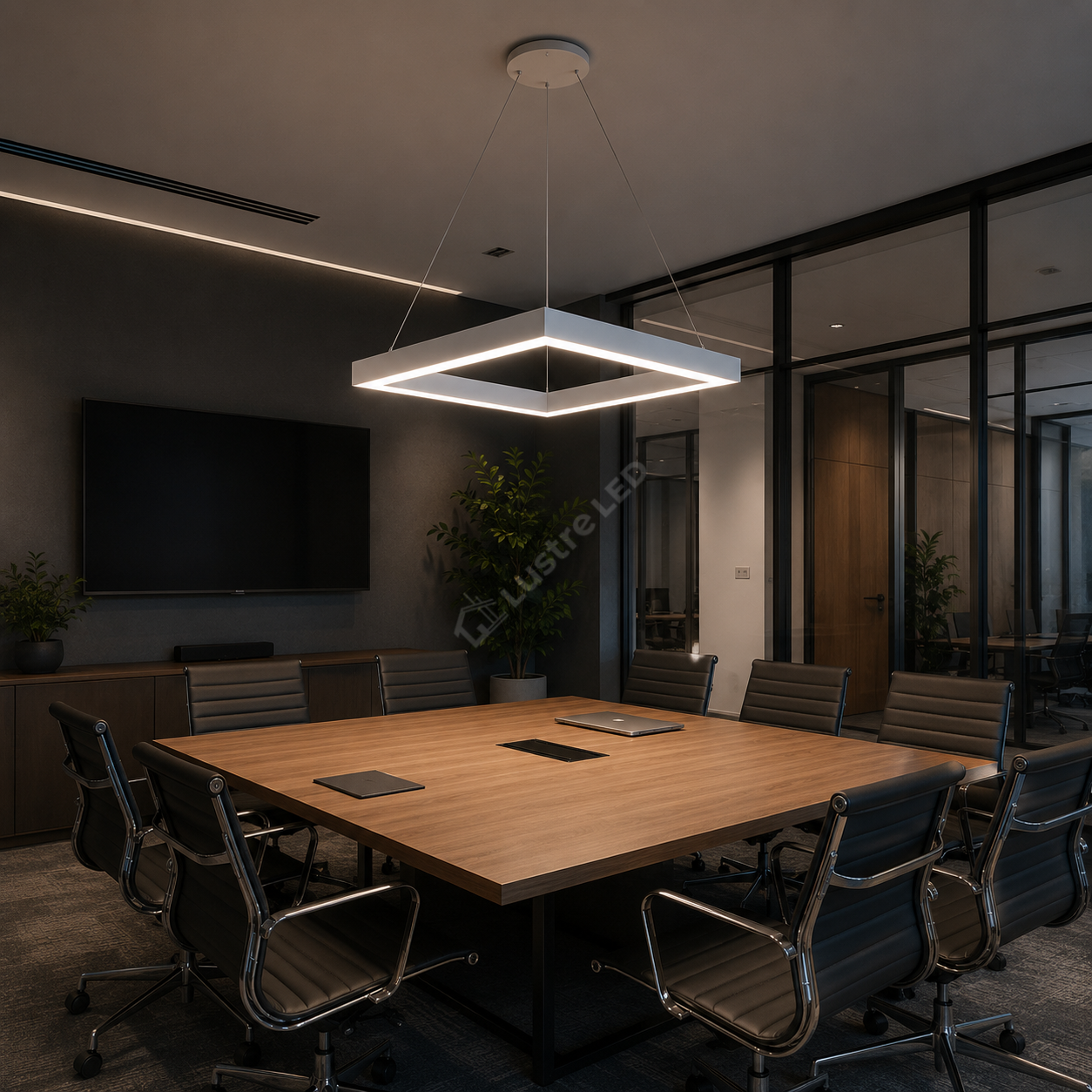 Lustra LED TULLIO SQUARE White, 4650lm, CCT, 60cm