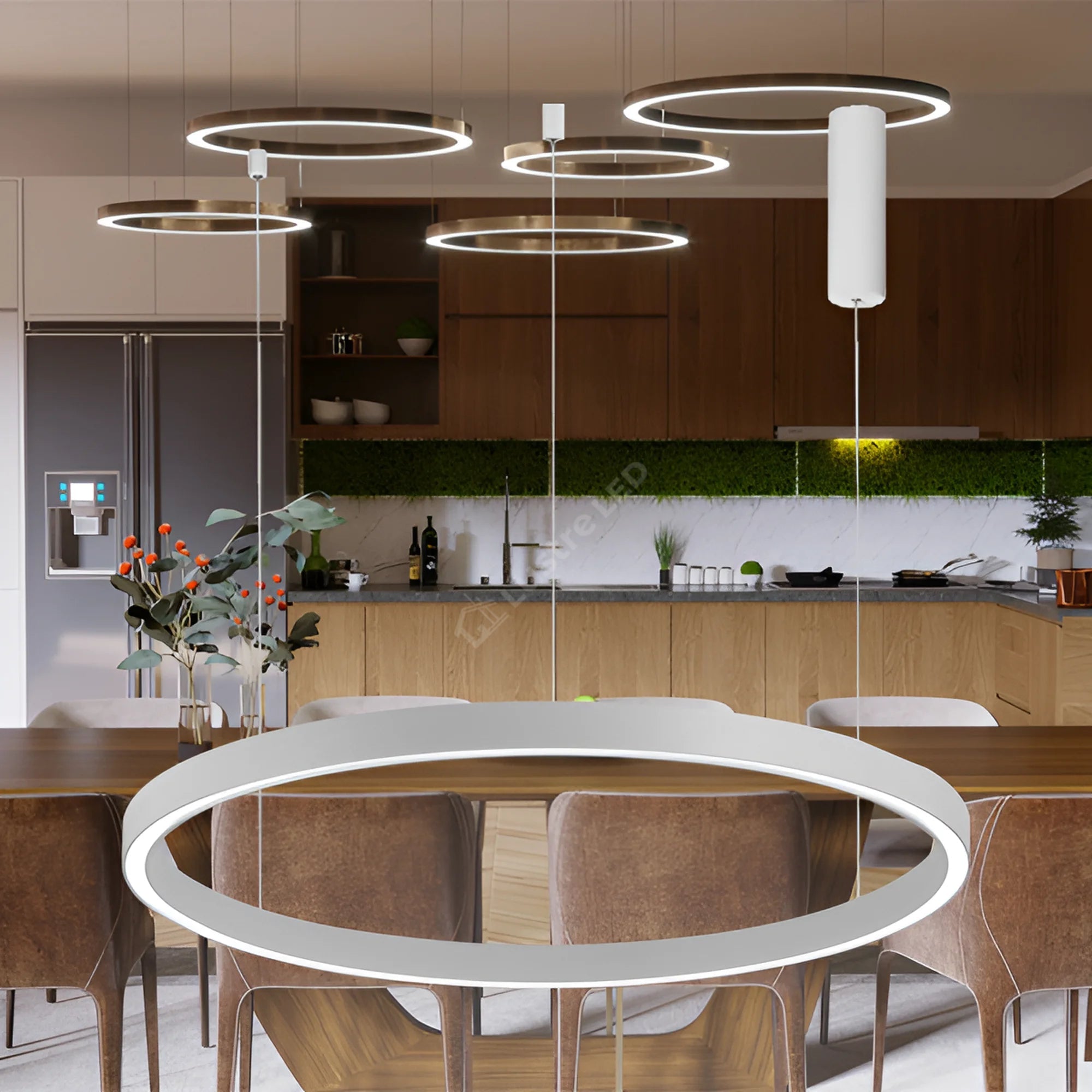 Lustra LED TULLIO White, 4520lm, CCT, 1 Segment 80cm