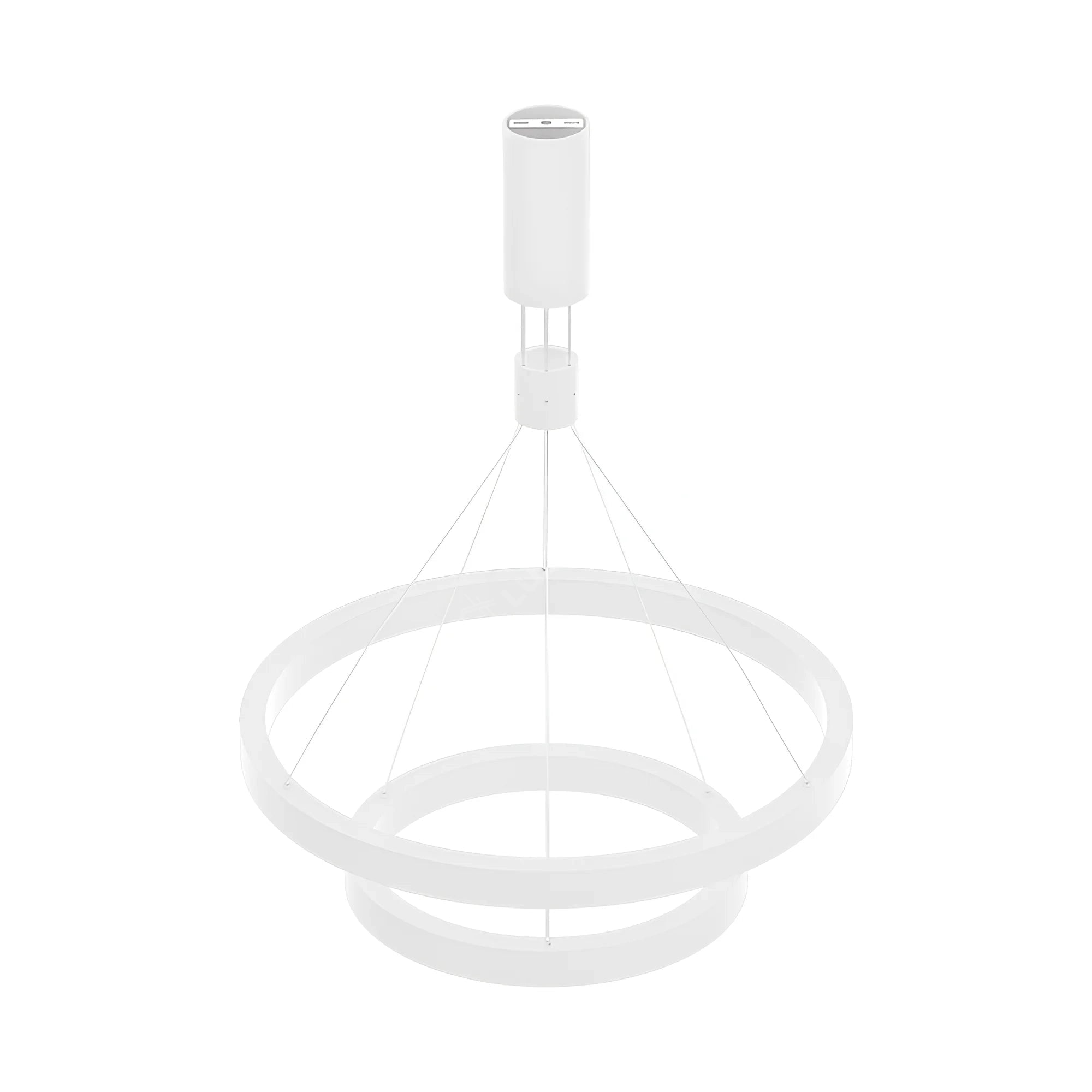 Lustra LED TULLIO White, 6500lm, CCT, 2 Segmente 60/40cm