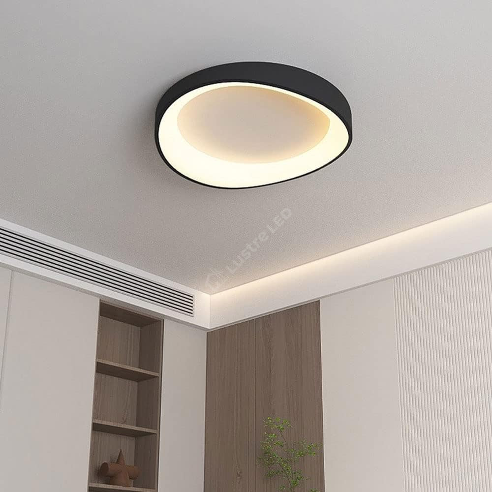 Lustra LED Valente Black Echivalent 500W Telecomanda