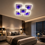 Lustra LED Venice Mirror 3D RGB Echivalent 600W Telecomanda