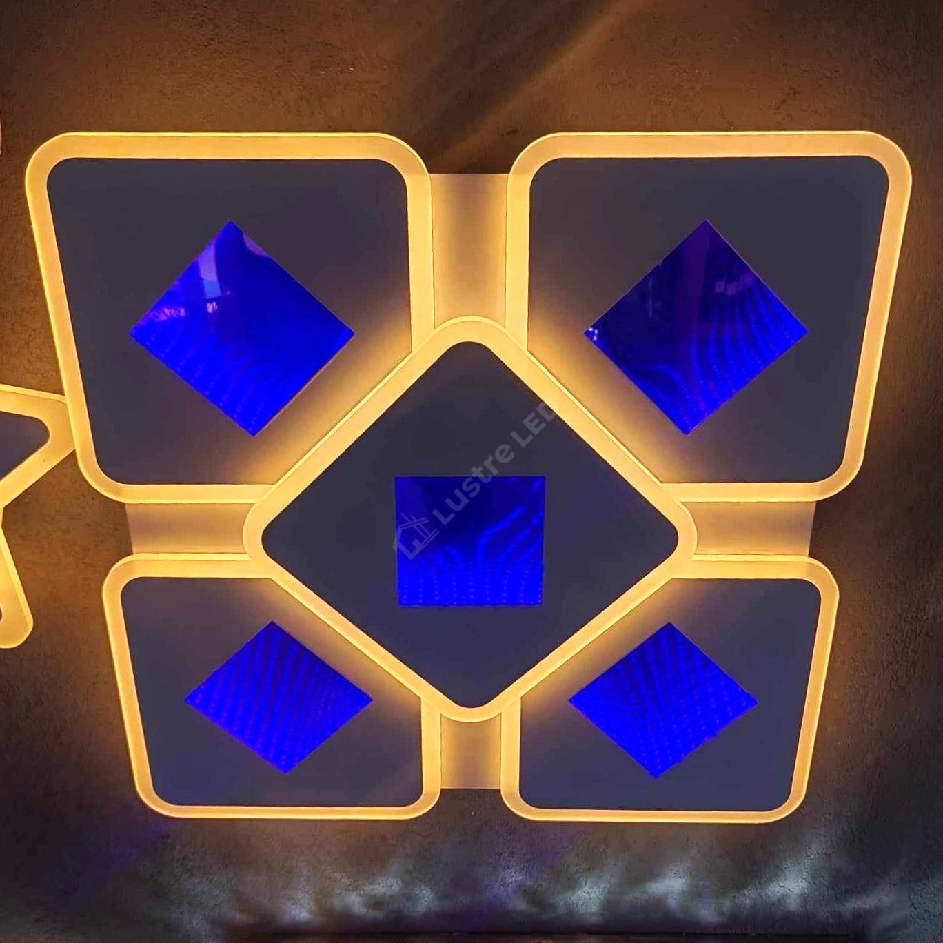 Lustra Led 182W Venice Mirror 3D Rgb Echivalent 600W Lighting Fixtures