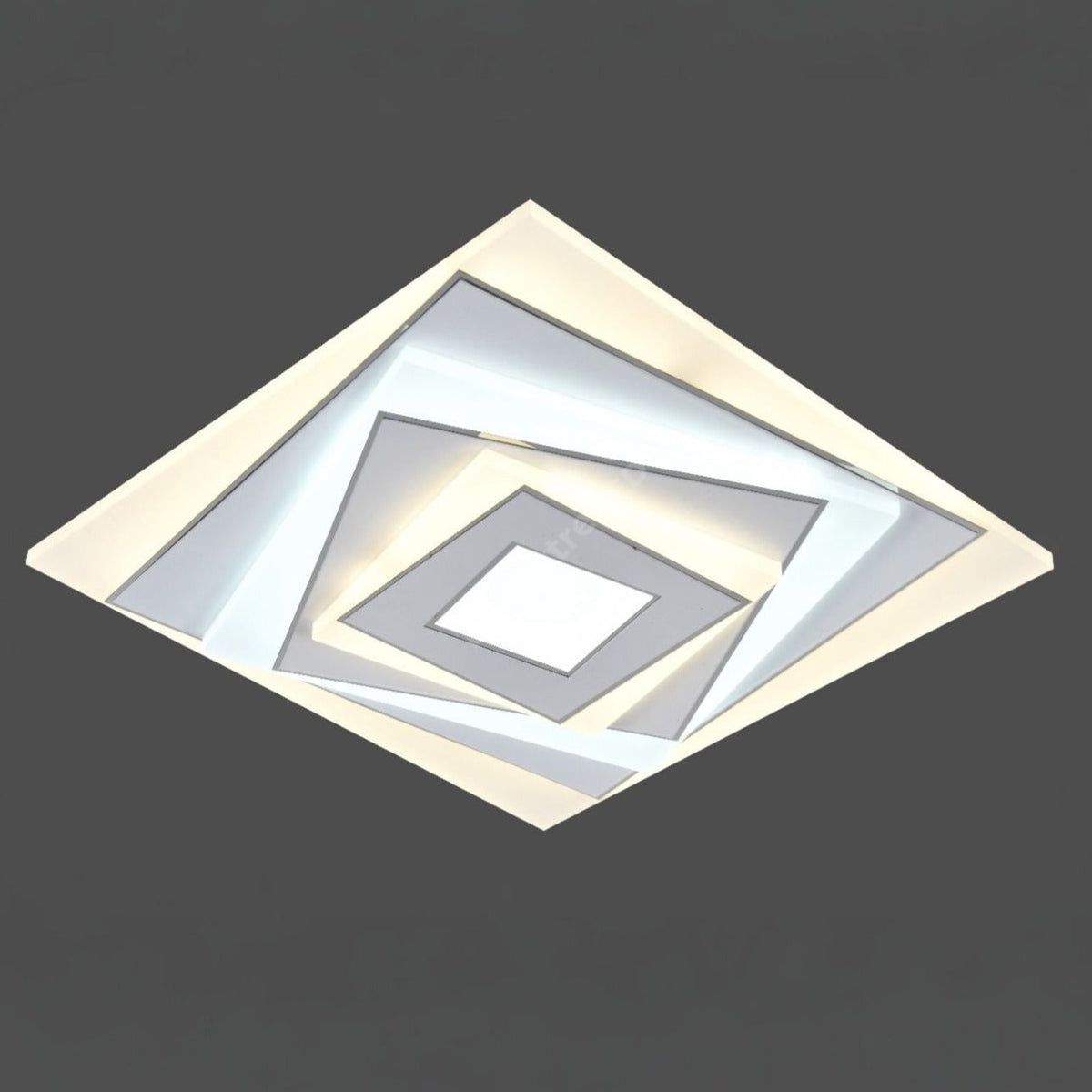 Lustra LED White & Silver FIORO Echivalent 400W 30cm 3 Lumini