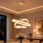 Lustra LED WILLY White 3 Segmente Echivalent 800W Telecomanda