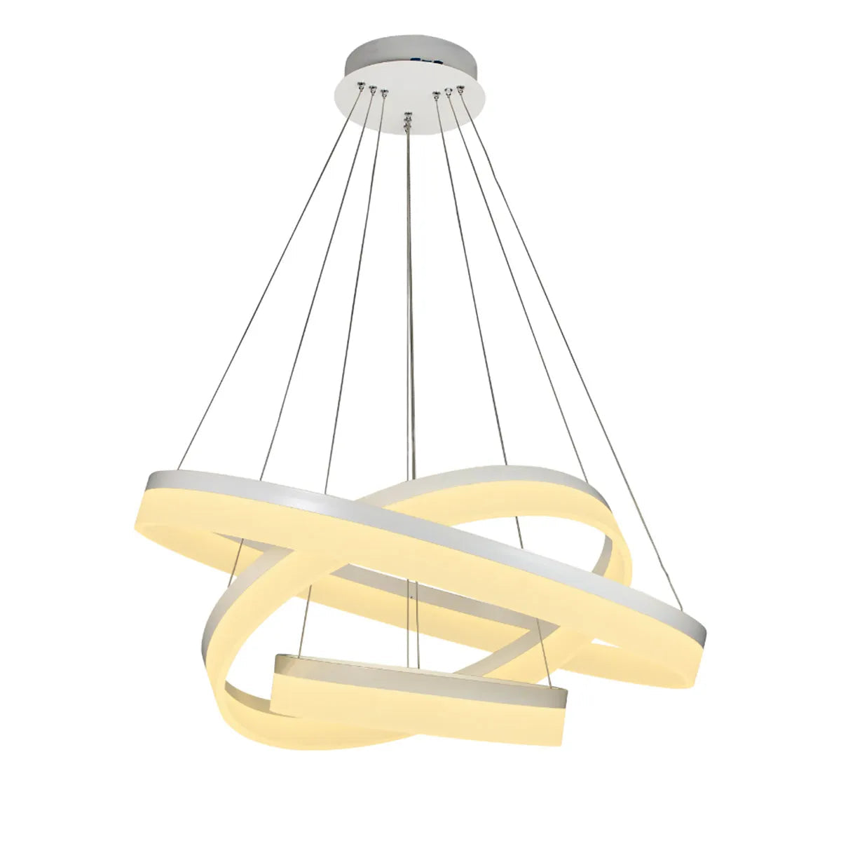 Lustra LED WILLY White 3 Segmente Echivalent 800W Telecomanda