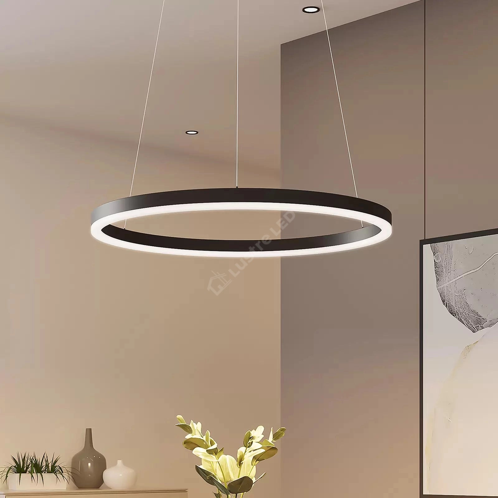 Lustra Led Wonderland Black 1 Segment Echivalent 300W Lighting Fixtures