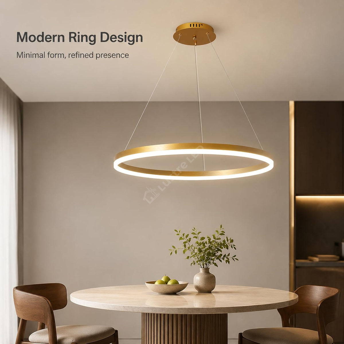 Lustra LED WONDERLAND Gold 1 Segment Echivalent 300W Telecomanda