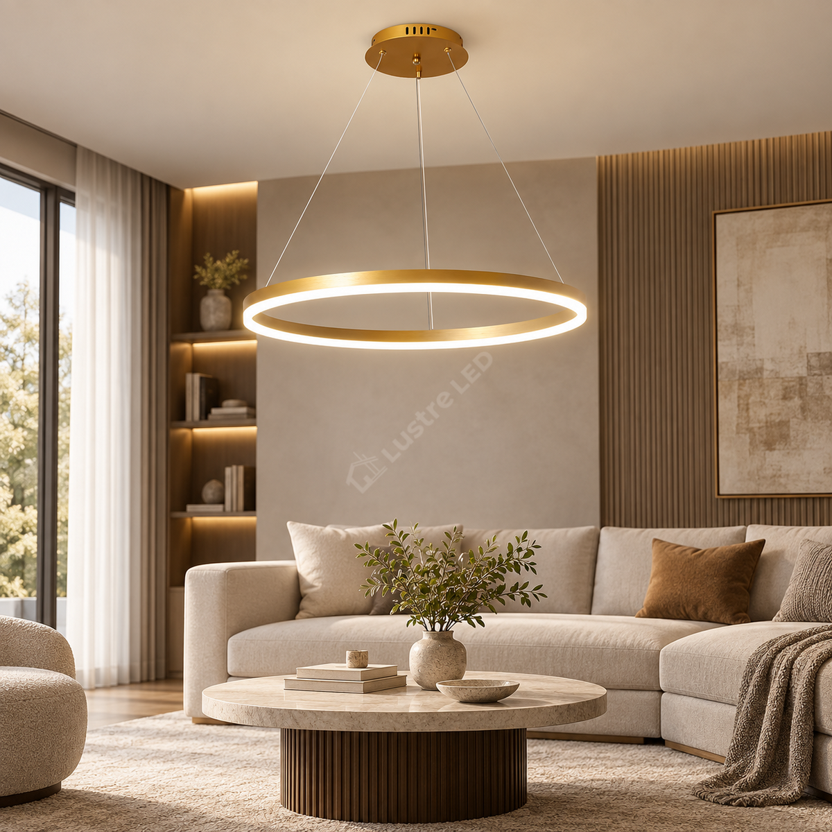 Lustra LED WONDERLAND Gold 1 Segment Echivalent 300W Telecomanda