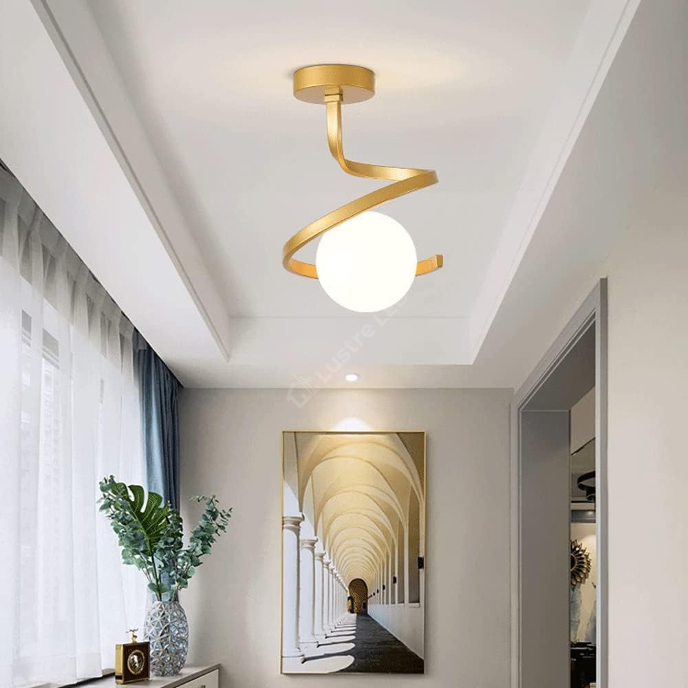 Lustra MERSA Gold Abajur Mat 1xE27