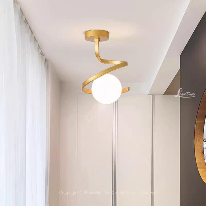 Lustra MERSA Gold Abajur Mat 1xE27