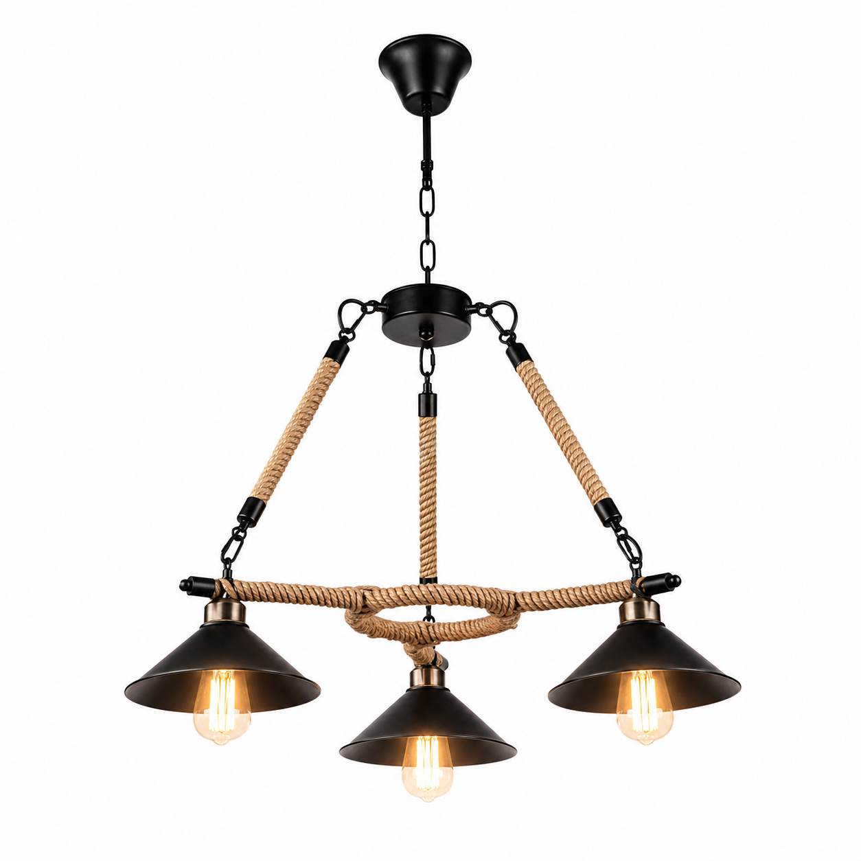 Lustra MONACO 3xE27 Black