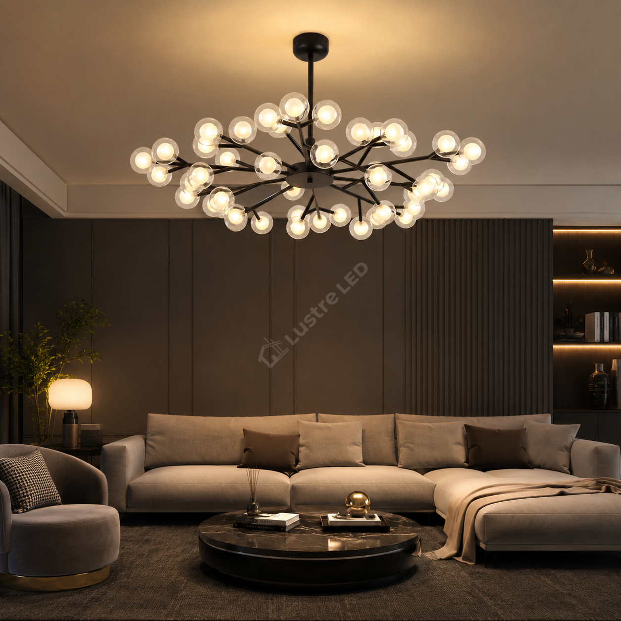 Lustra Nordic Style Abajur Dark Orbs 45xG9 2W 4000K
