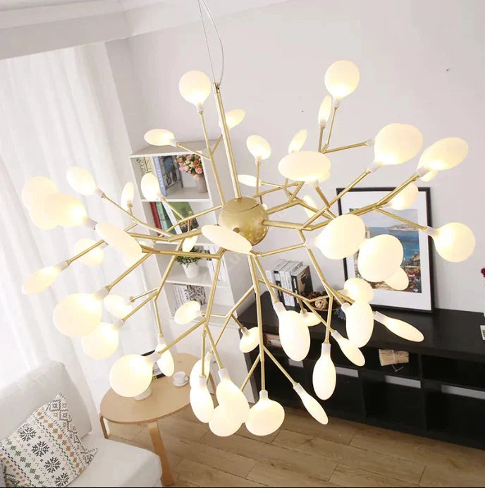 Lustra Nordic Style Abajur Mat Golden Branches 66010-D45 Chandeliers