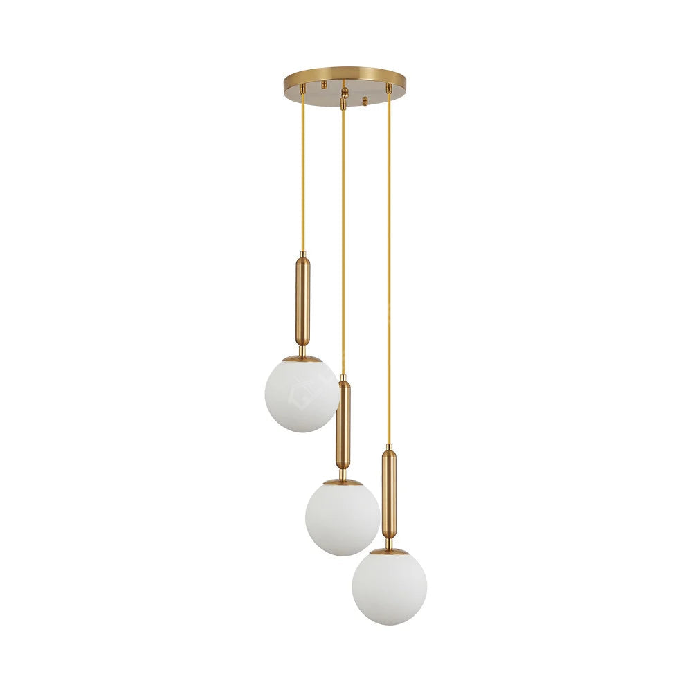 Lustra PREMIUM Abajur Mat Golden ROYAL BRASS 3xG9