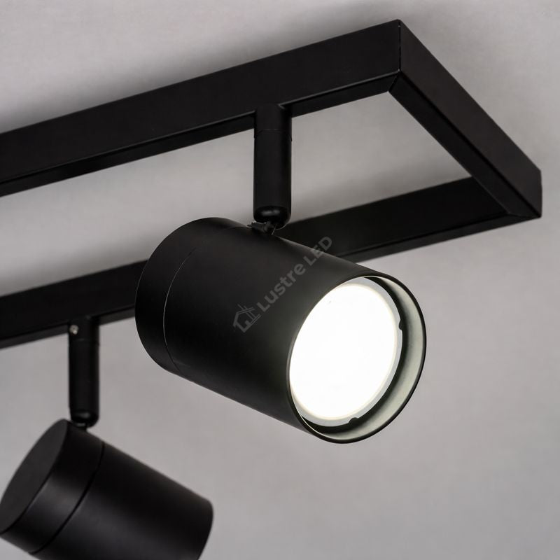 Lustra SCANDINAV Black cu Spoturi Reglabile 6xGU10 Premium 75cm