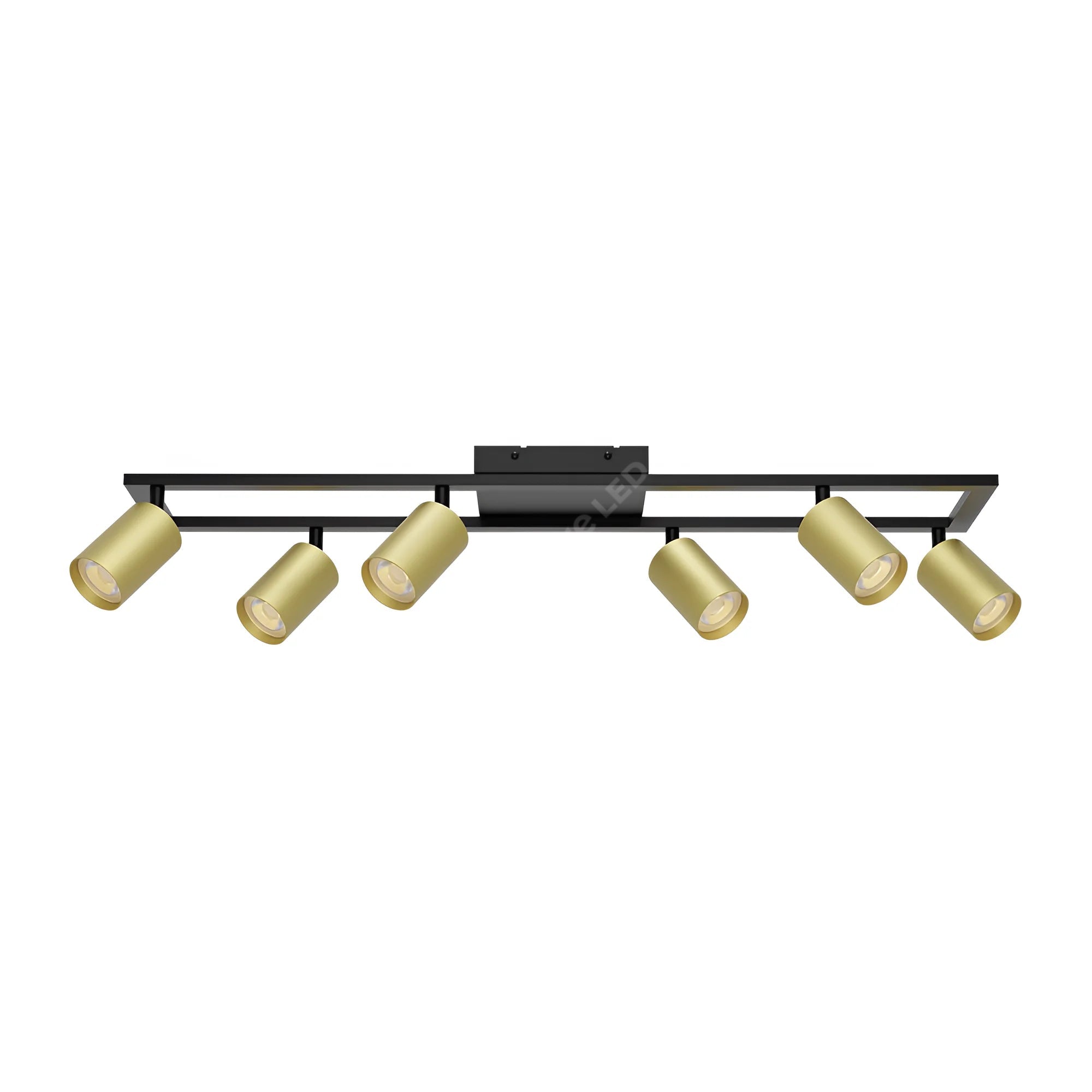 Lustra SCANDINAV Black + Gold cu Spoturi Reglabile 6xGU10 Premium 75cm