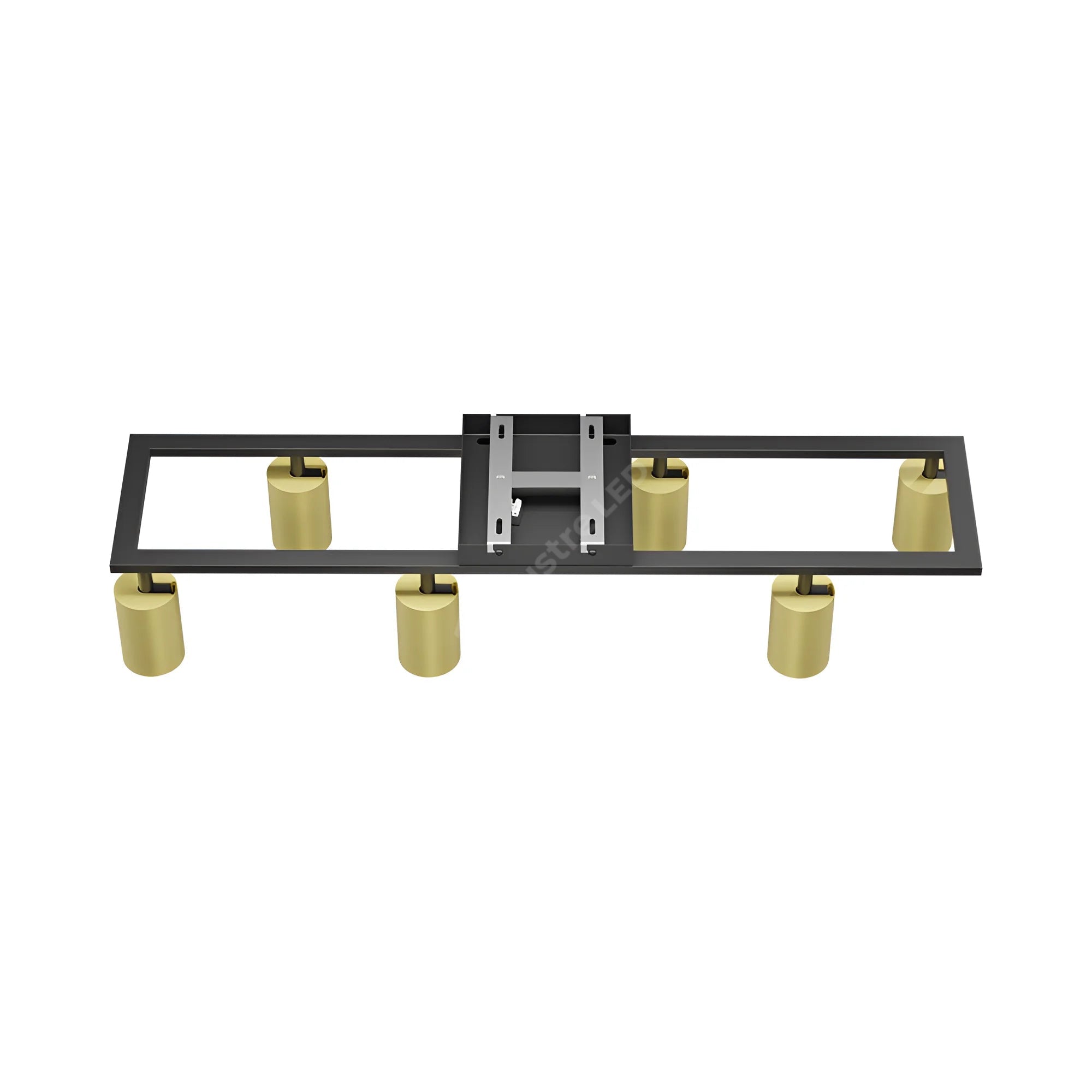 Lustra SCANDINAV Black + Gold cu Spoturi Reglabile 6xGU10 Premium 75cm