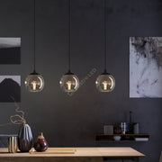 Lustra Suspendata ARISCANI 3xE27 Black 76.5CM Chandeliers