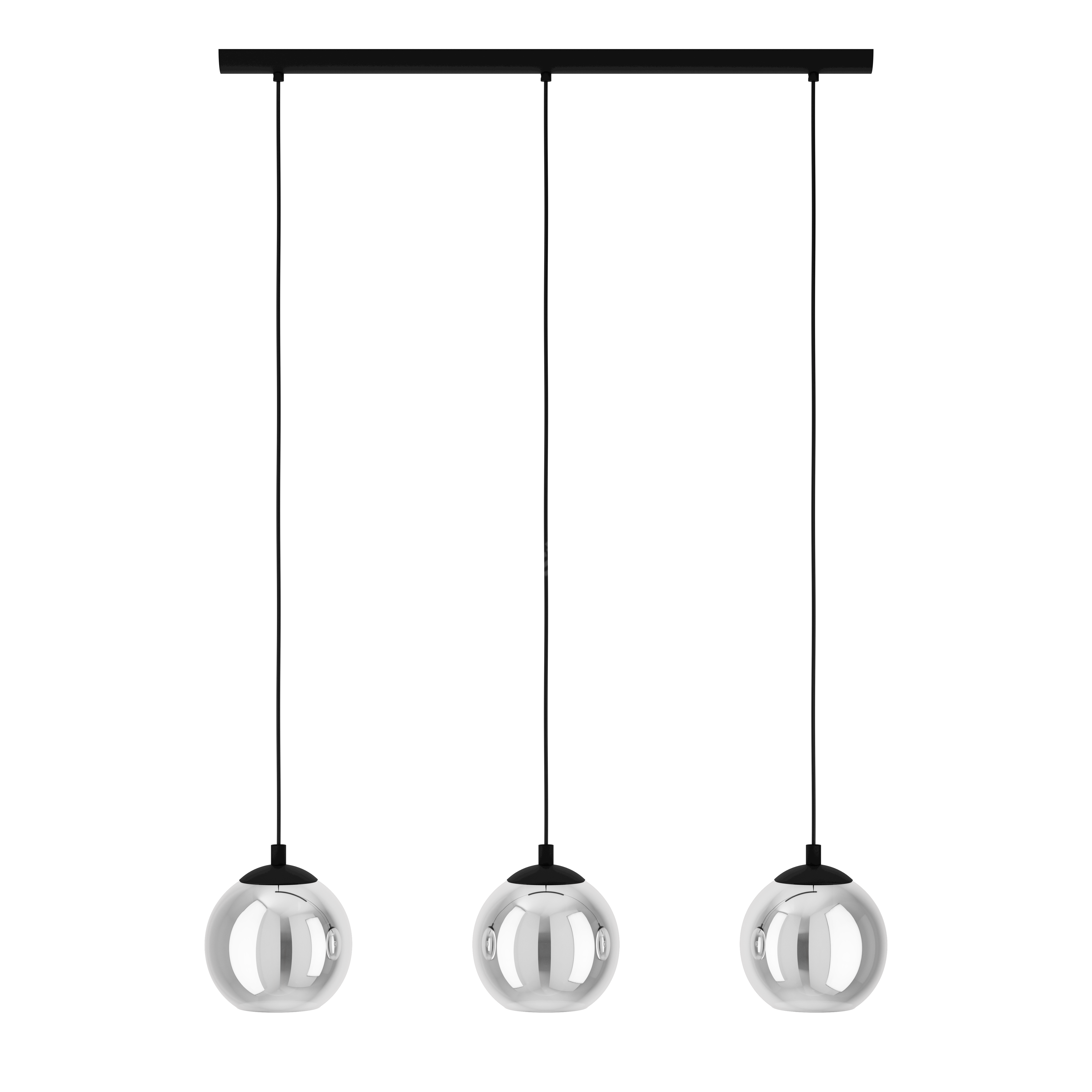 Lustra Suspendata ARISCANI 3xE27 Black 76.5CM Chandeliers