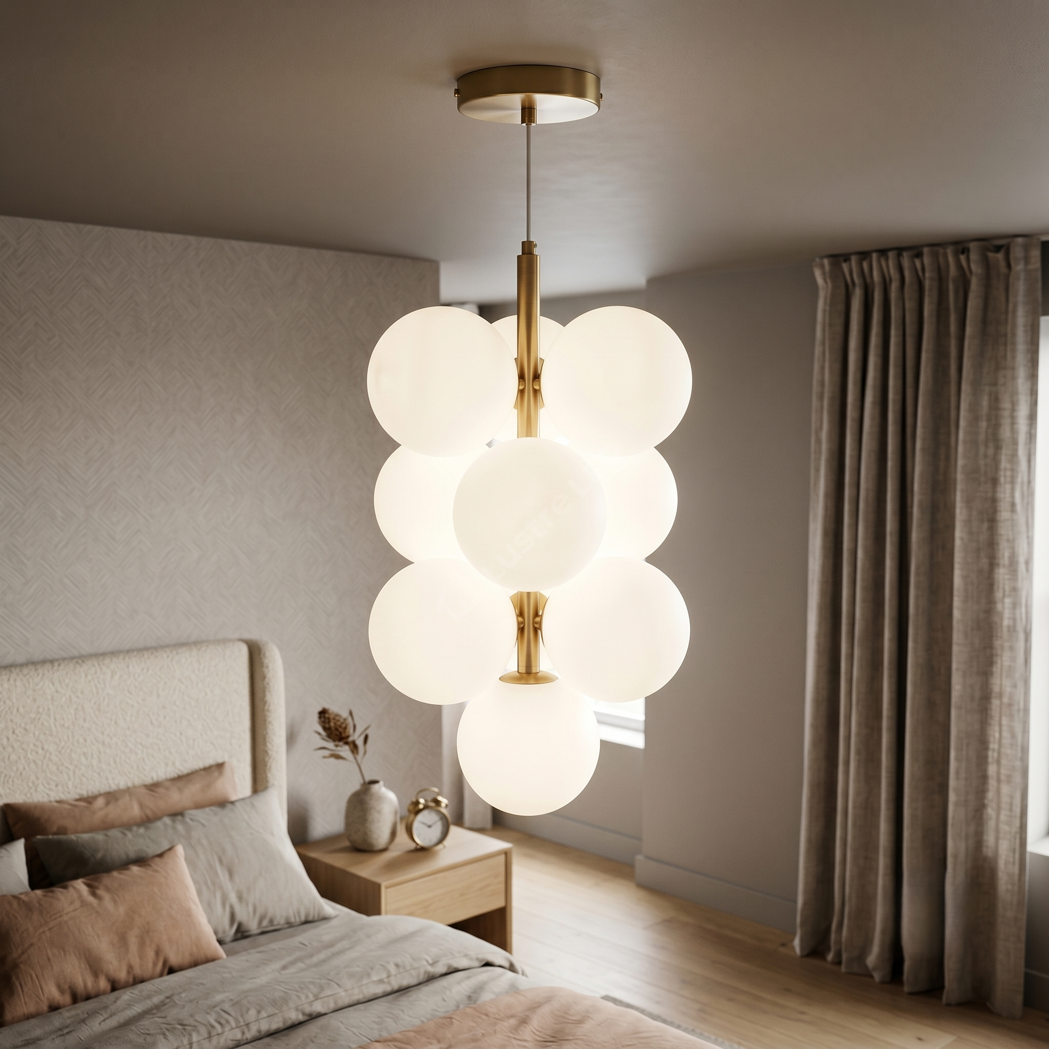 Lustra Suspendata Abajur MAT Gold VINTER 10xG9