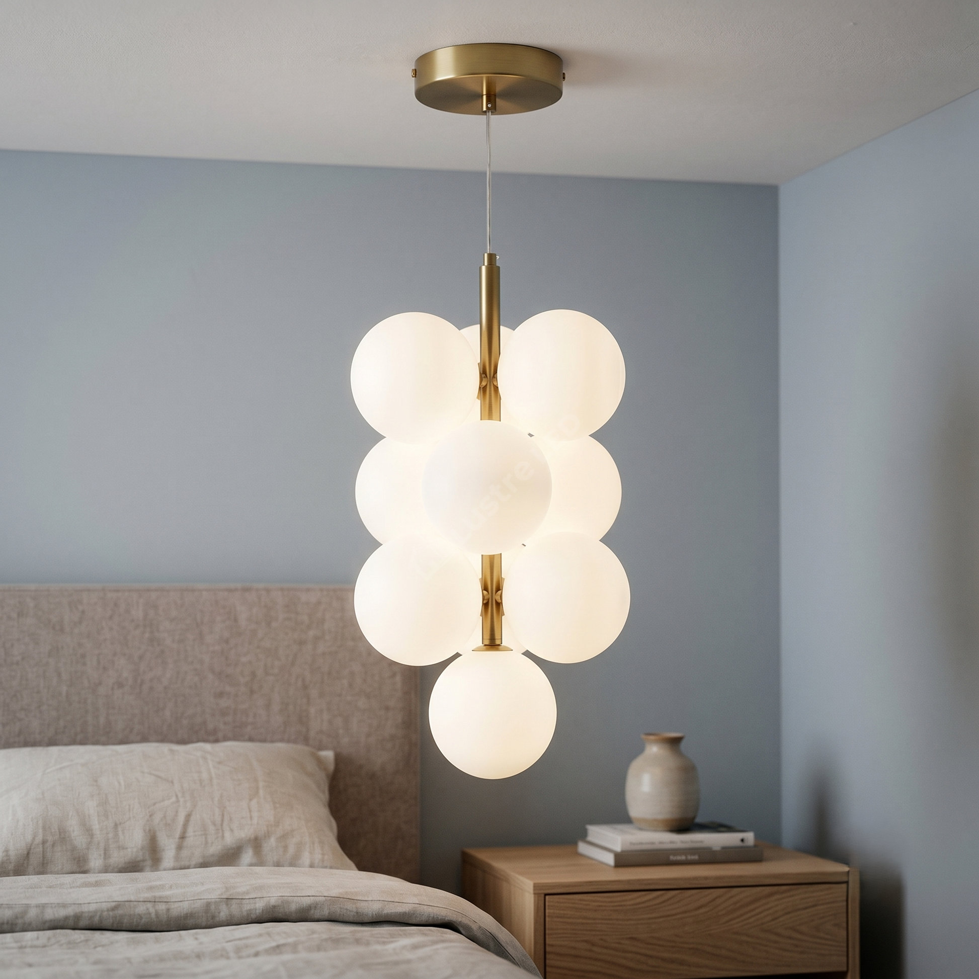 Lustra Suspendata Abajur MAT Gold VINTER 10xG9