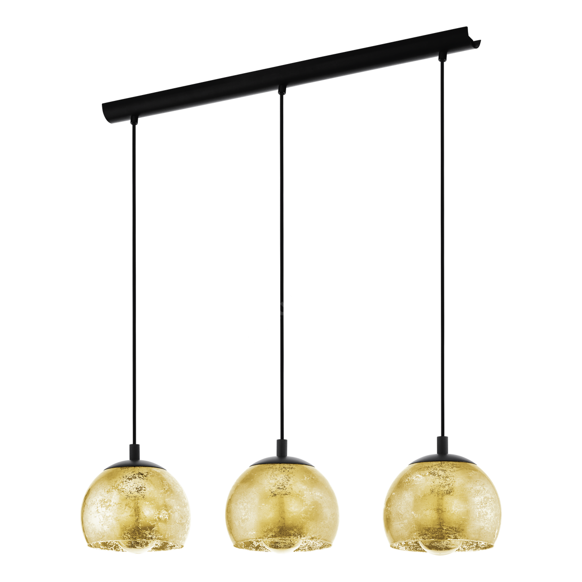 Lustra Suspendata Albaraccin Black & Gold 3xE27