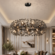 Lustra Suspendata Crystal Dandelion Black XXL
