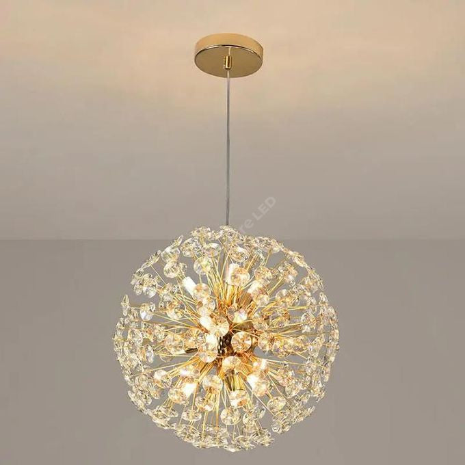 Lustra Suspendata Crystal Dandelion Gold