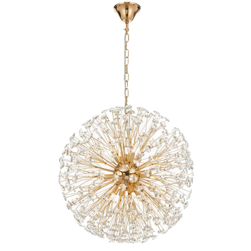 Lustra Suspendata Crystal Dandelion Gold