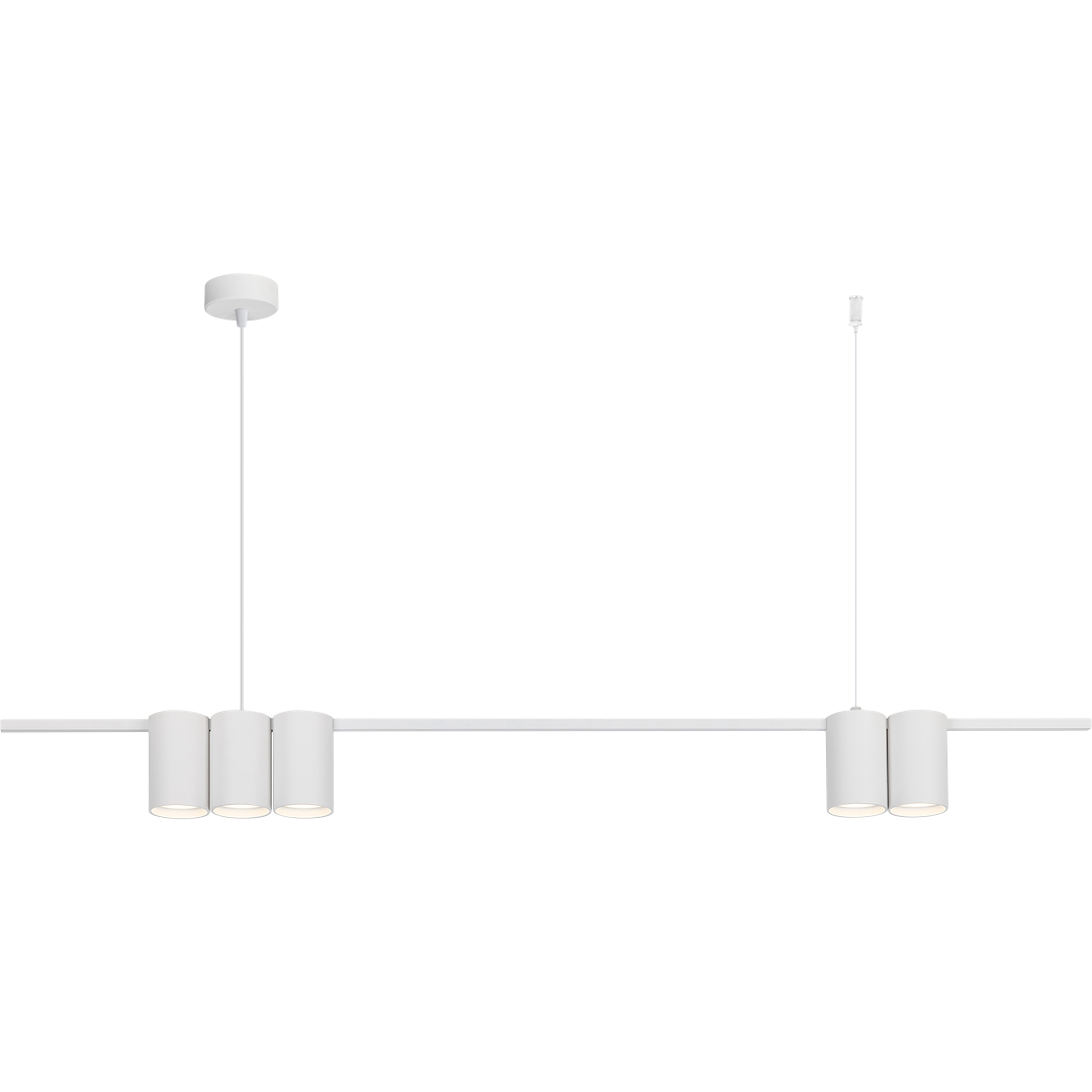 Lustra Suspendata cu 5 Spoturi Genesis White 100CM