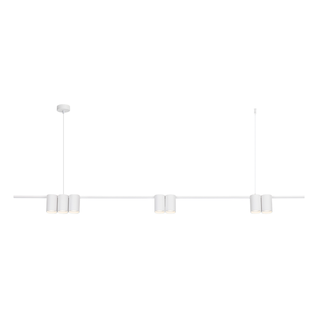Lustra Suspendata cu 7 Spoturi Genesis White 150CM