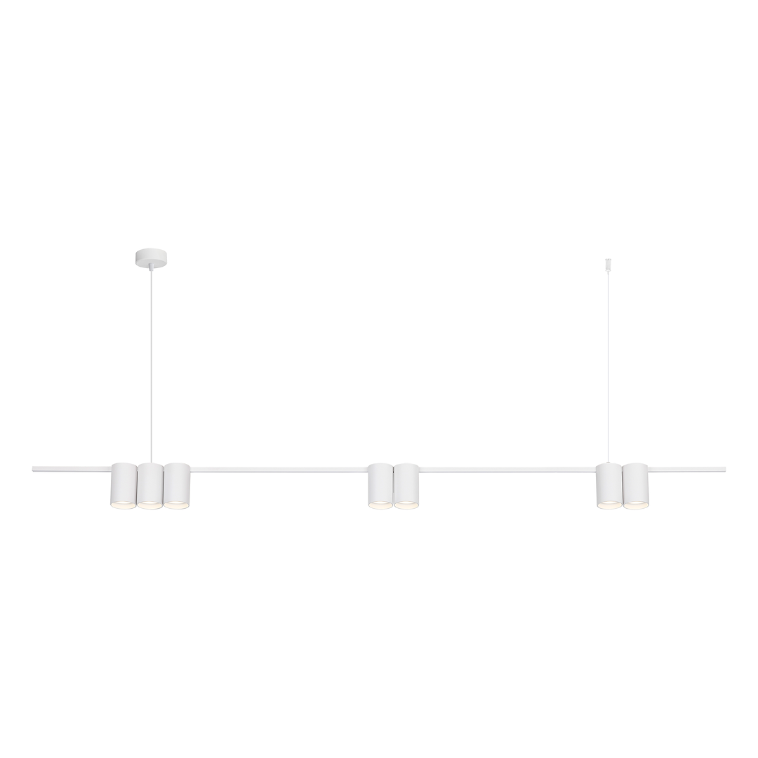 Lustra Suspendata cu 7 Spoturi Genesis White 150CM